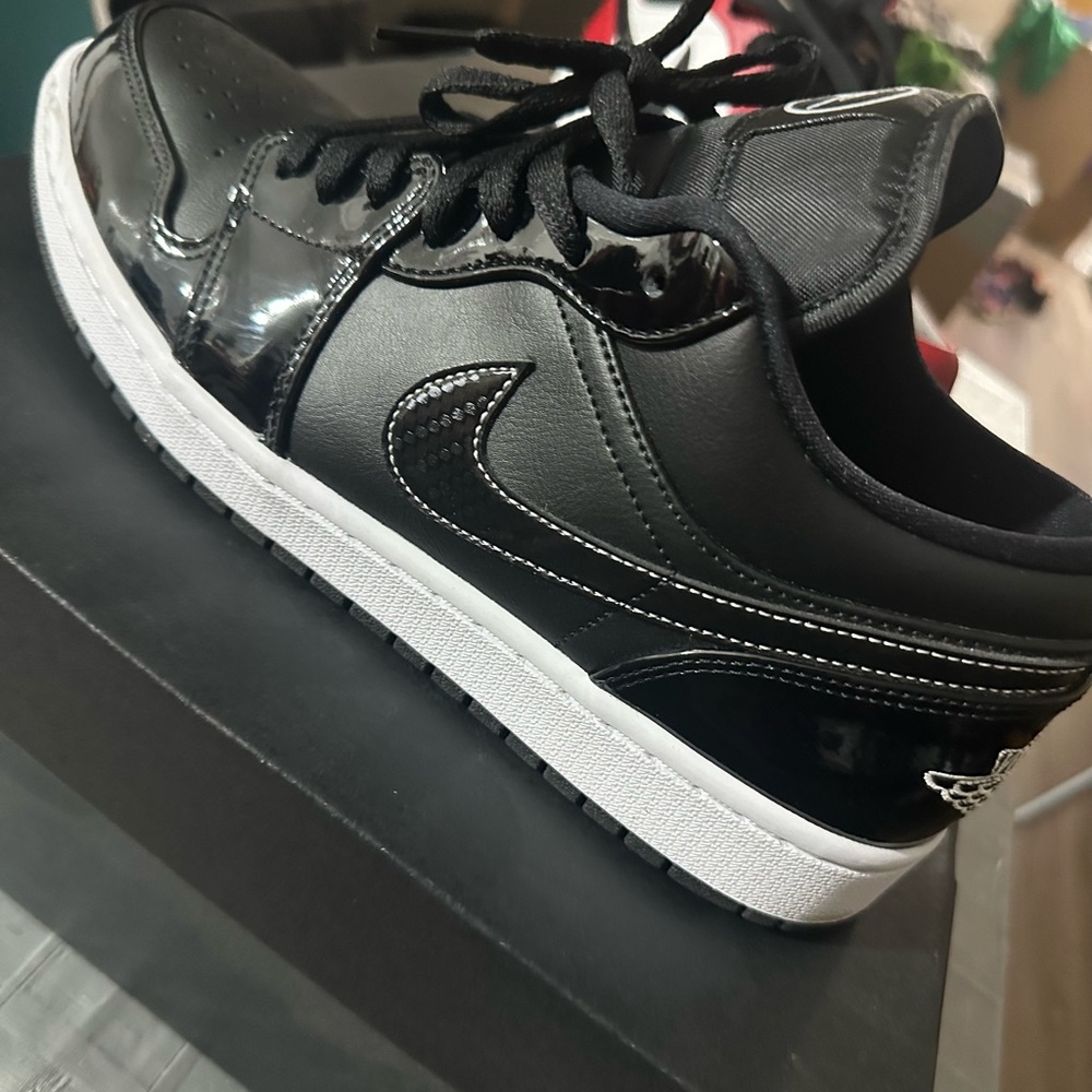 Jordan Black and White Sneakers